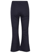 Liviana Conti Cropped Flared Cotton Blend Trousers