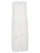 Ermanno Scervino Rose Shaped Decoration Midi Dress