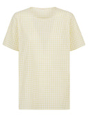 Apuntob Vichy Print Cotton Top
