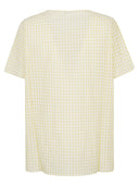 Apuntob Vichy Print Cotton Top