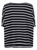 Liviana Conti Striped Boat Neck Sweater