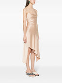 Alice + Olivia Satin Asymmetric Dress