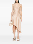 Alice + Olivia Satin Asymmetric Dress