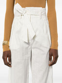 Max Mara Cotton And Silk Blend Trousers