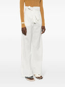 Max Mara Cotton And Silk Blend Trousers