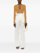 Max Mara Cotton And Silk Blend Trousers