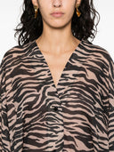 The Attico Zebra Print Mini Dress