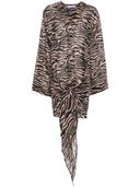 The Attico Zebra Print Mini Dress