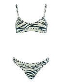The Attico Zebra Print Bikini Set