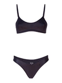 The Attico Wet Effect Lycra Bikini Set