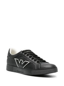 Emporio Armani Logo Leather Sneakers