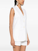 Mmk Linen Blend Vest