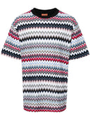 Missoni Zigzag Pattern Cotton T Shirt