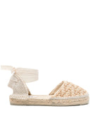 Manebi Flat Valenciana Zig Zag Raffia Espadrilles