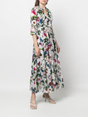 Samantha Sung Floral Print Long Dress