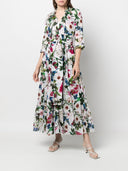 Samantha Sung Floral Print Long Dress