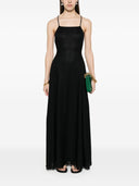 Emporio Armani gestreiftes Midi -Kleid