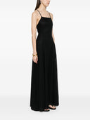 Emporio Armani gestreiftes Midi -Kleid
