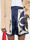 Bally Printed Silk Trousers