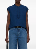 Closed Linen And Cotton Blend Sleeveless Blouse