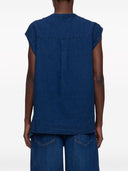 Closed Linen And Cotton Blend Sleeveless Blouse