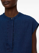 Closed Linen And Cotton Blend Sleeveless Blouse