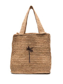 Manebi Squared Raffia Tote Bag