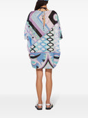 Vestido de caftán de algodón estampado de Pucci