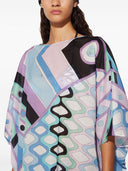 Vestido de caftán de algodón estampado de Pucci