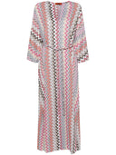 Missoni锯齿形图案长-Kaftan