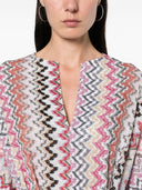 Missoni锯齿形图案长-Kaftan