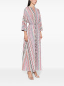 Missoni锯齿形图案长-Kaftan