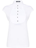 Dolce & Gabbana Sleeveless Cotton Shirt Top