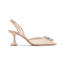 Amina Muaddi Begum Mesh 70 Sling Mules