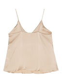 Top de slend de seda de semicoutura Hanna Silk