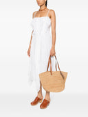 Manebi Basket Raffia Tote Bag