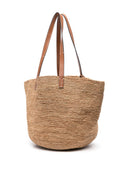 Manebi Basket Raffia Tote Bag