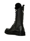 The Attico Robin Leather Biker Boots