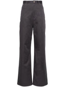 Loewe High Waisted Cotton Trousers