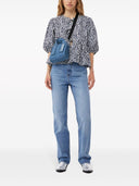 Ganni Denim Mini Bag With Strap