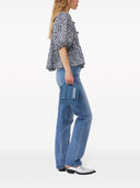 Ganni Denim Mini Bag With Strap