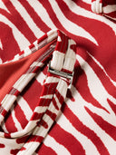 The Attico Zebra Print One Piece Swimsuit