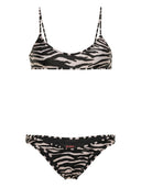 L'ensemble de bikini imprimé d'Attico Zebra