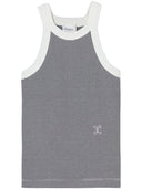 Closed Organic Cotton Cropped Tank Top