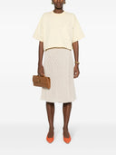 Bottega Veneta Cotton Cropped T Shirt