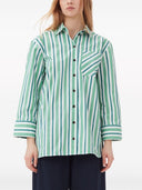 Ganni Stripe Cotton Shirt