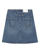 Mini-jupe en jean fermé