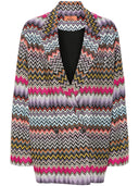 Missoni Zigzag Pattern Double Breasted Blazer