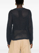 Brunello Cucinelli Cotton Net V Neck Sweater