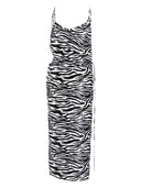 Attico Zebra Print Mini Dress